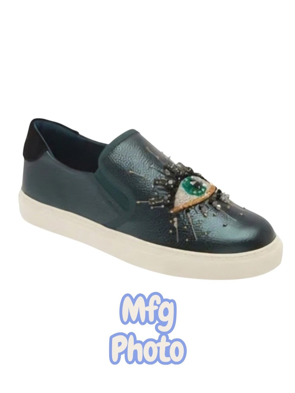 KURT GEIGER London Leah Eye Slip-on Sneaker In Green Multi, Womens 36 EU (6 US)